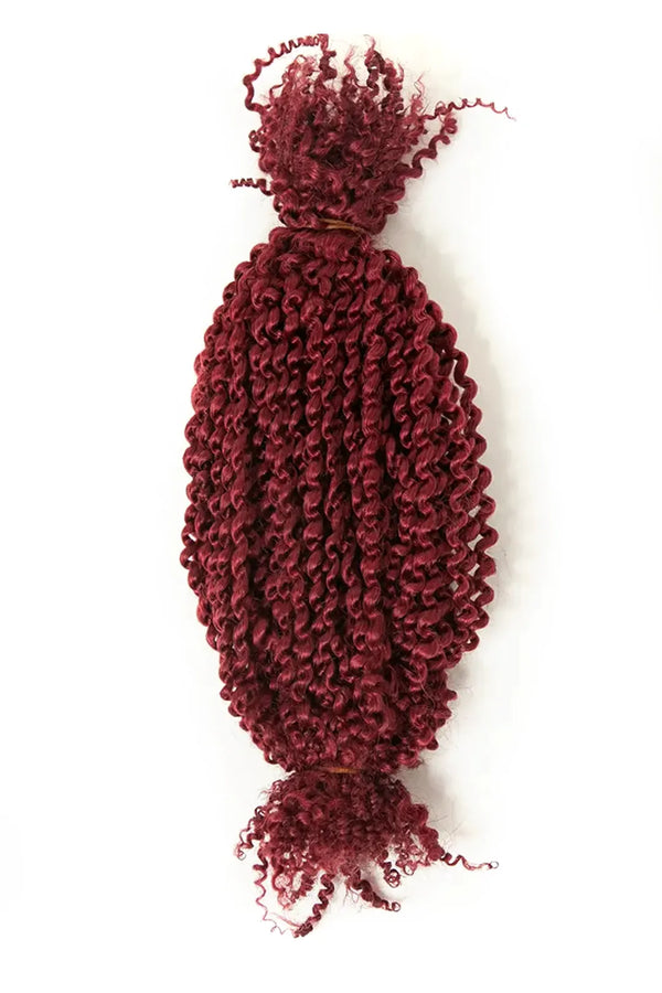 Burgunder Marley Haar Frühlingsartiger Afro Twist 99J 100% Menschliches Haar 