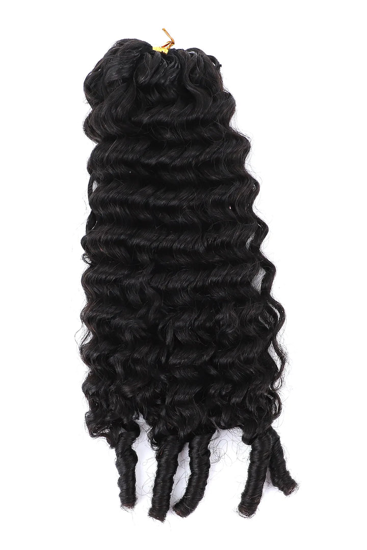 Burmese Curly Feather Crochet Human Hair Extension FE33 60g