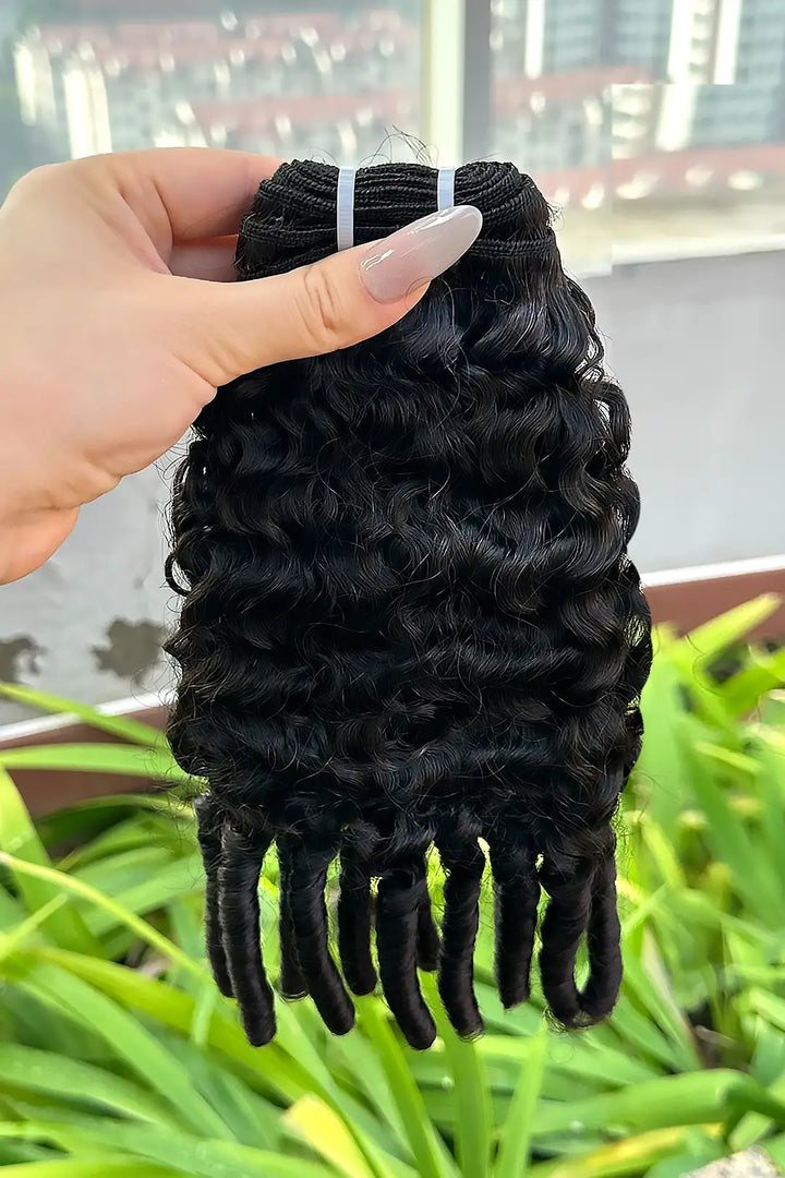 Les paquets de cheveux vierges du Cambodge cousent des extensions vague profonde
