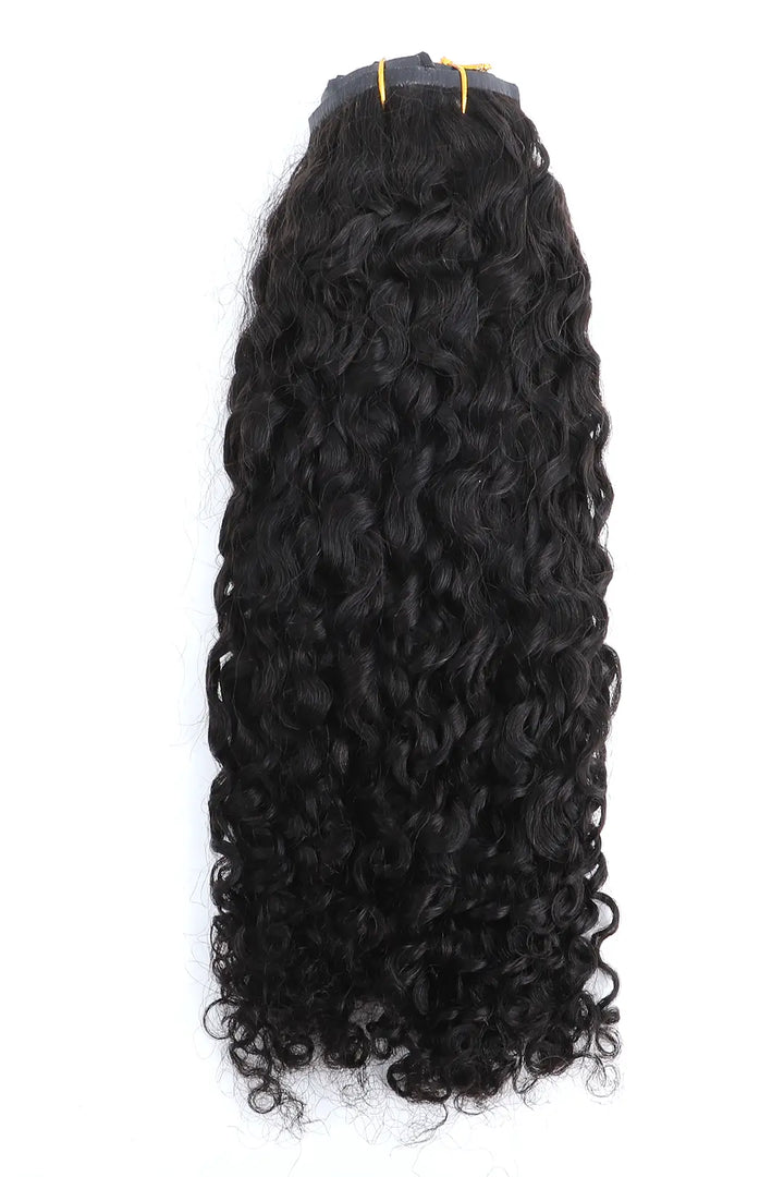Burmese Curly with Spiral Curls Seamless Clip ins Double Drawn Hair