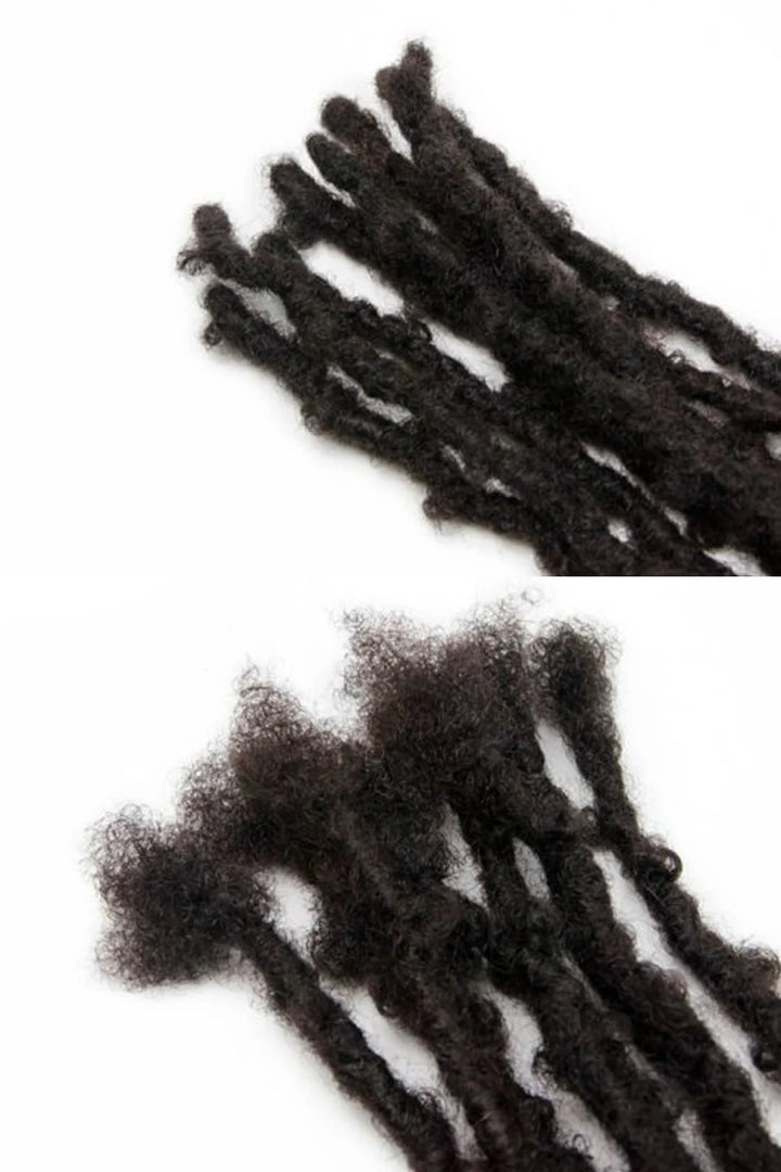 Papillon Locs Crochet Naturel Noir Afro Kinky Cheveux Humains