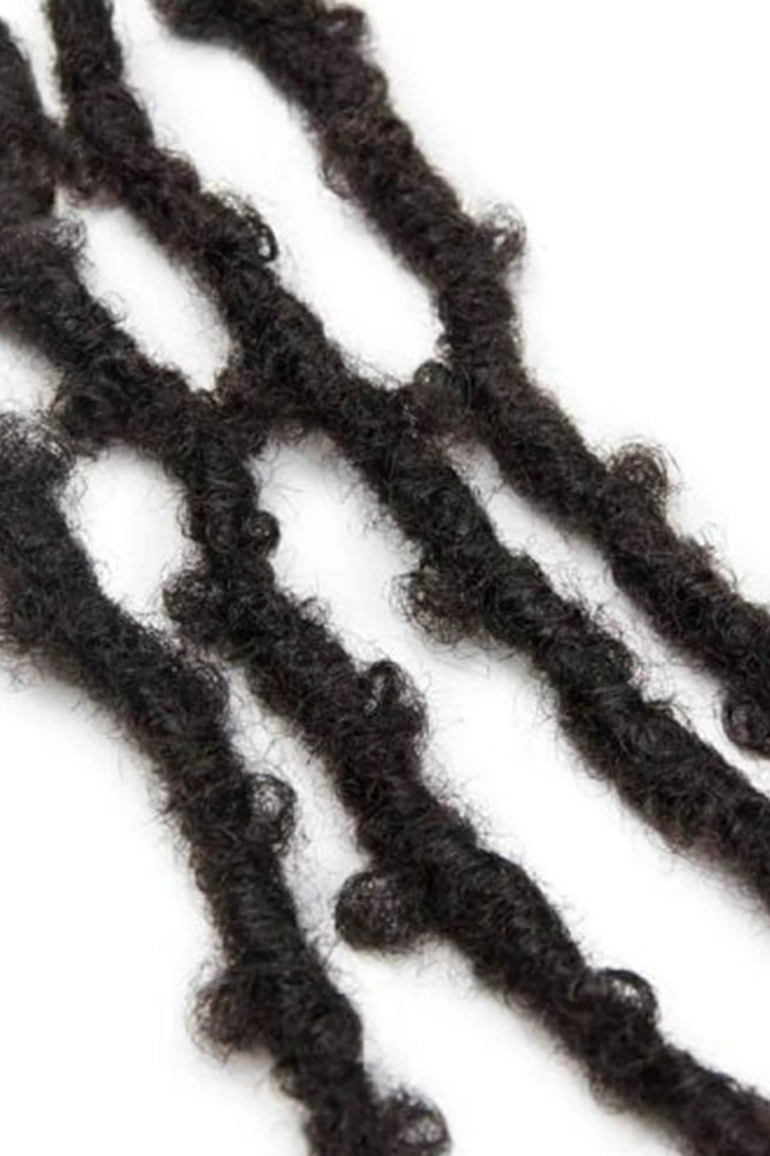 Papillon Locs Crochet Naturel Noir Afro Kinky Cheveux Humains