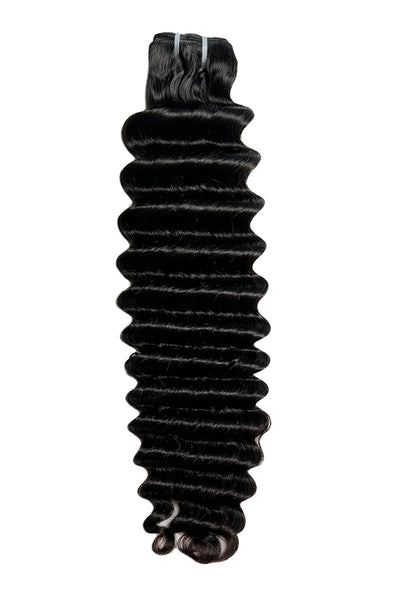 Paquete de cabello virgen de Camboya, onda profunda, color natural 12A