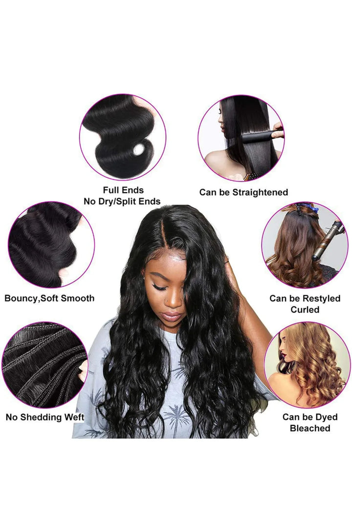 cambodia raw hair bundle straight natural color 12a-2