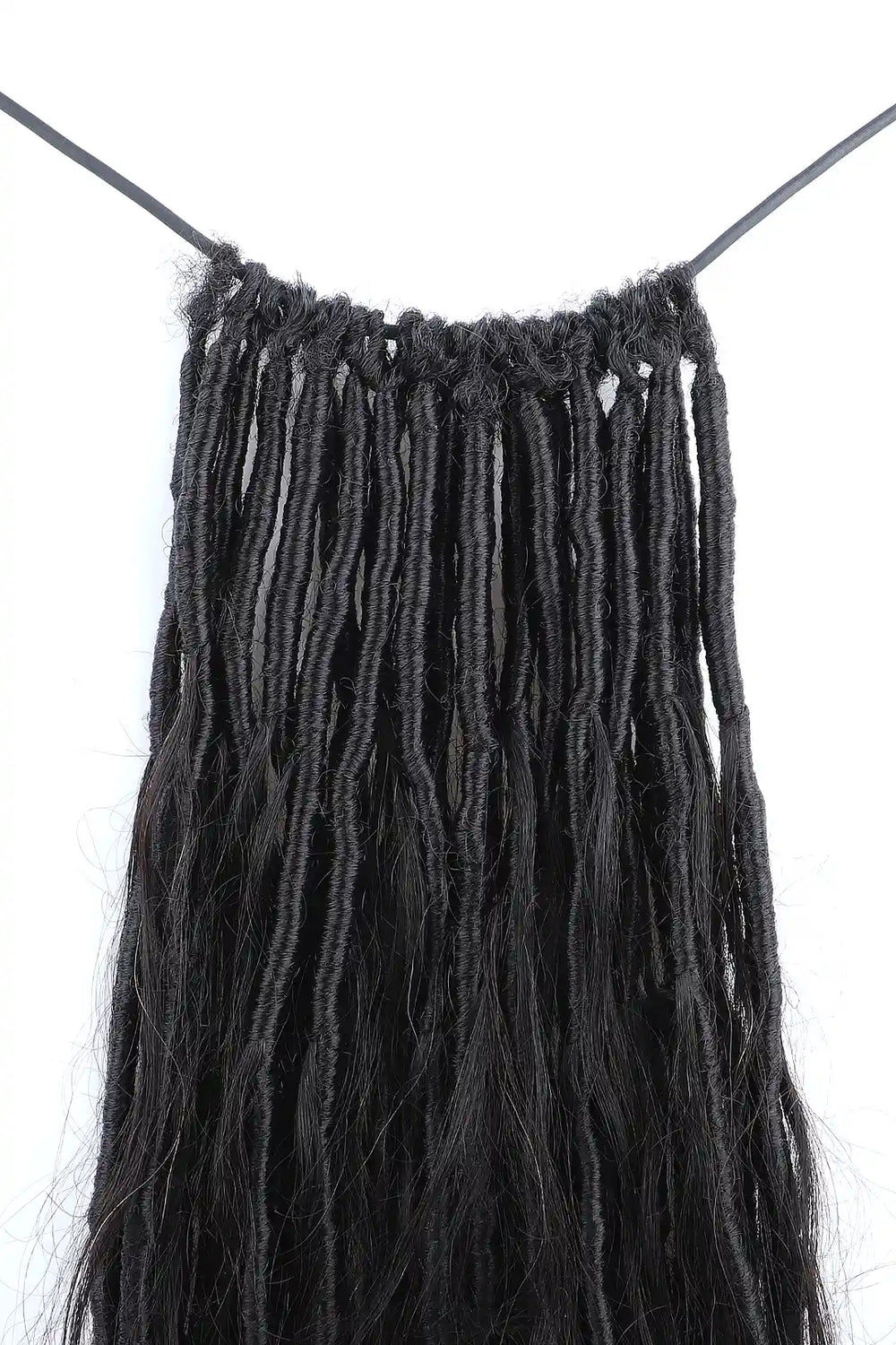 Crochet Faux Locs Braids with Human Hair Curls Body Wave BB04