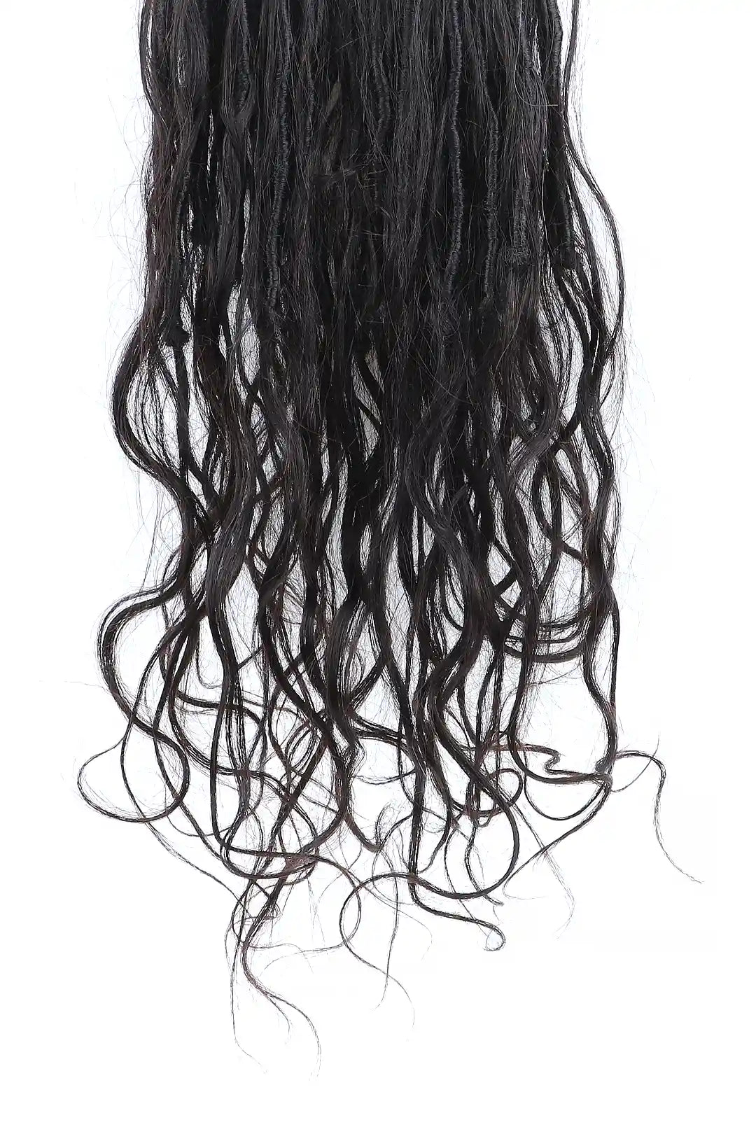 Crochet Faux Locs Braids with Human Hair Curls Body Wave BB04