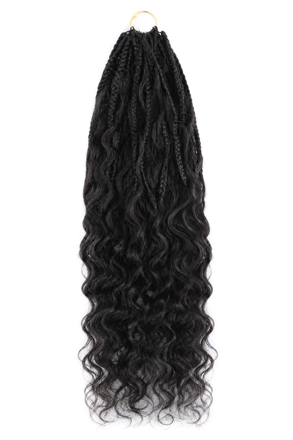 Crochet Miracle Knots Braids Pre-Looped Loose Wave Curls Human Hair 40 Strands