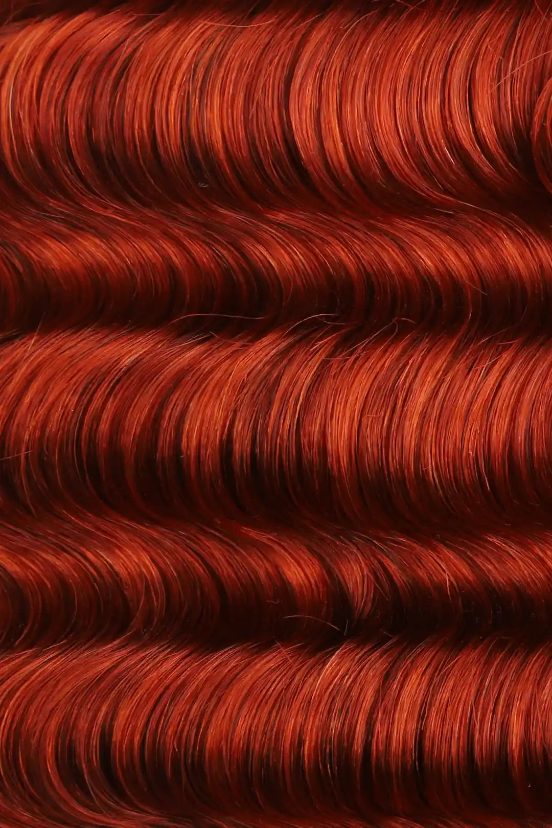 Curvature details of 350 ginge deep wave bulk human hair for braiding bu20