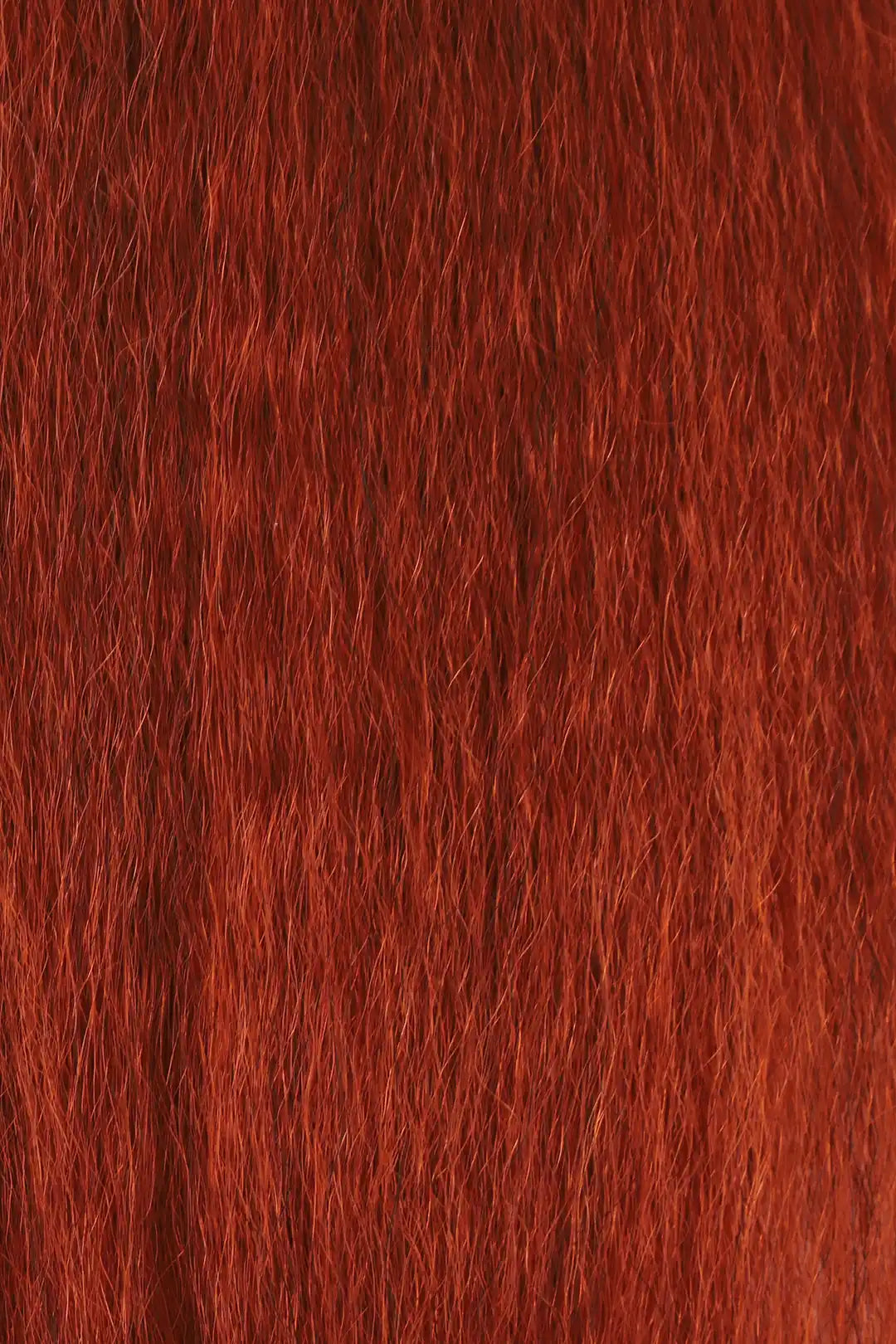 Curvature details of 350 ginger kinky straight bulk human hair for braiding bu17