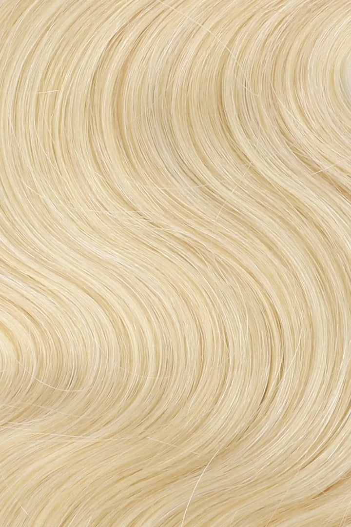 Curvature details of 613 blonde body wave bulk human hair for braids double drawn