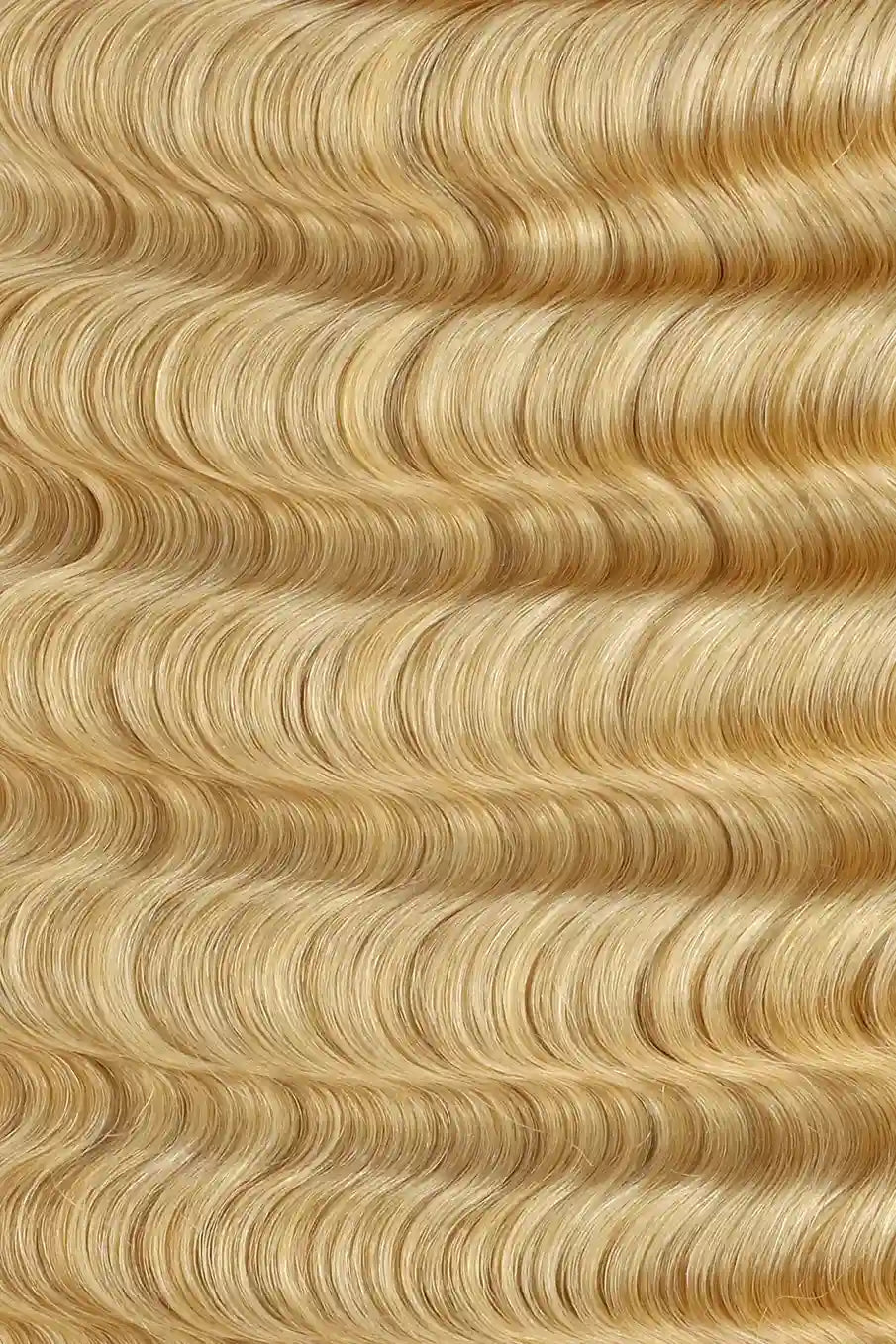 Curvature details of 613 blonde deep wave feather crochet miracle knots human hair