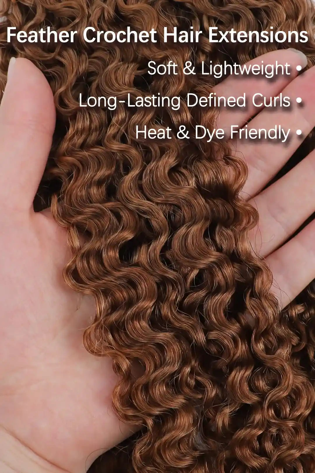 Curvature details of auburn brown 