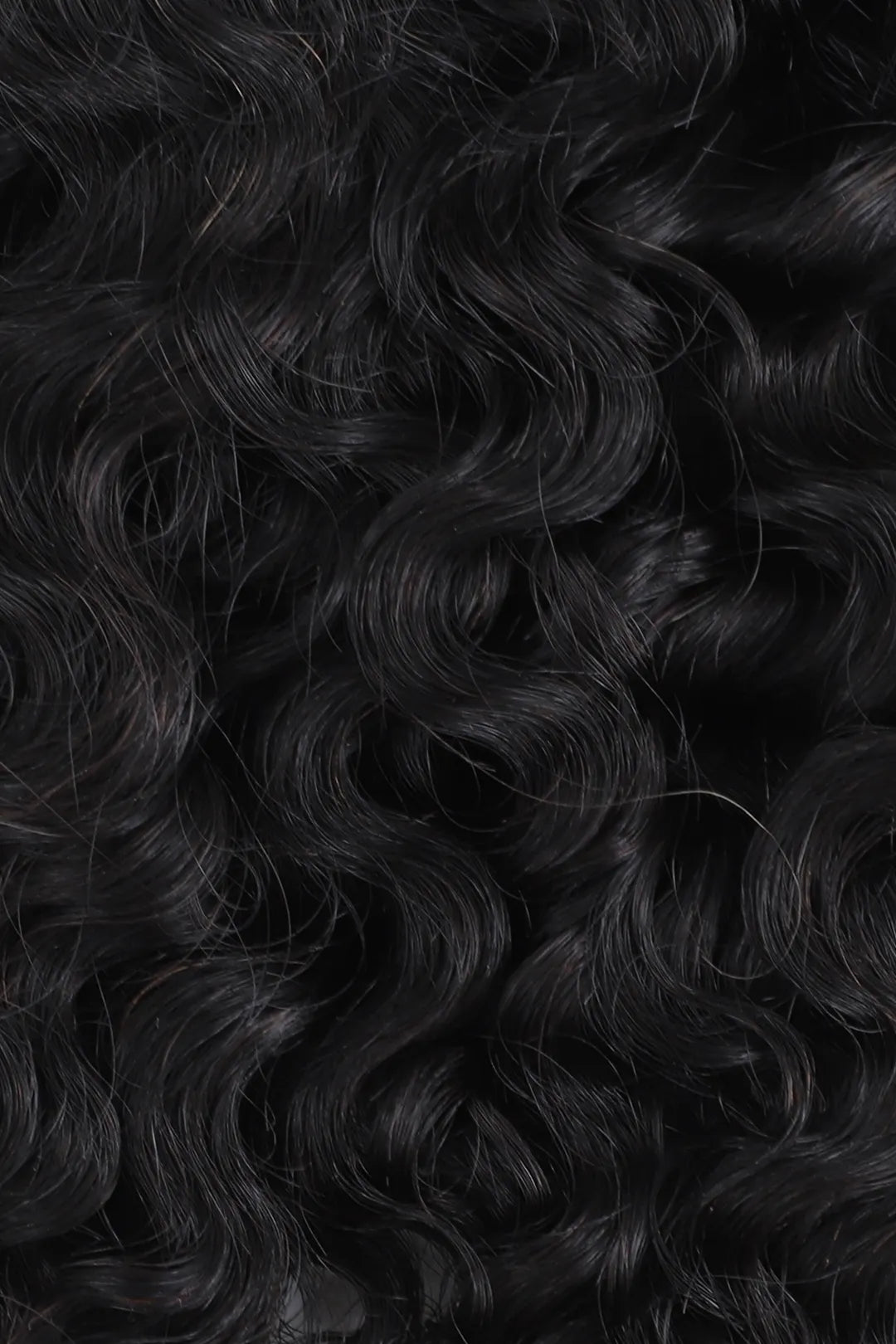 Curvature details of feather crochet hair extension burmese water curly human hair