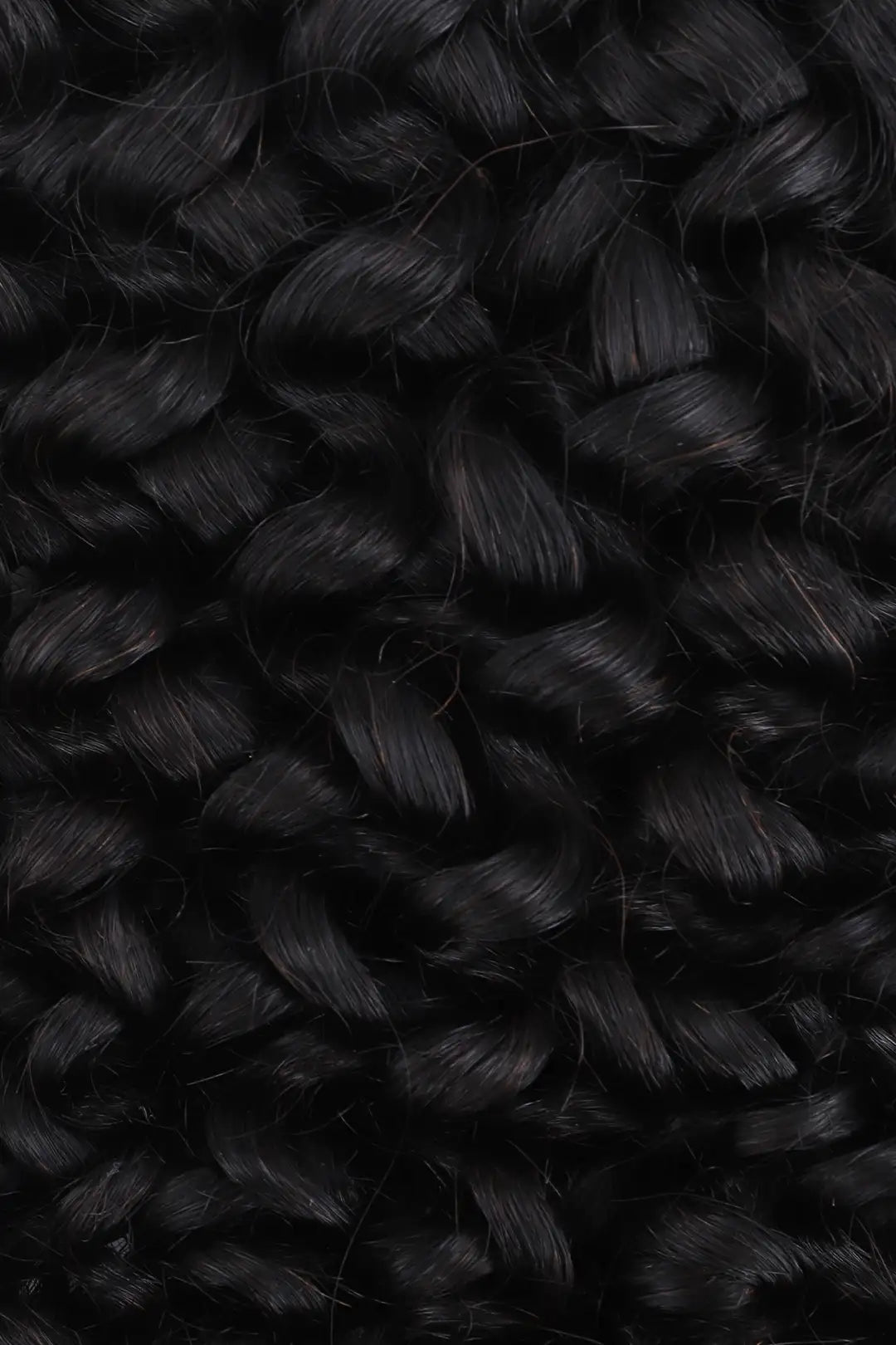 Curvature details of genius weft hair extensions water wave black virgin hair