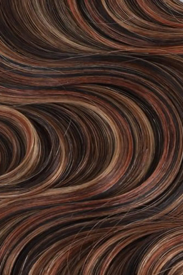 Curvature details of highlight blend #4/27/30 body wave feather crochet human hair