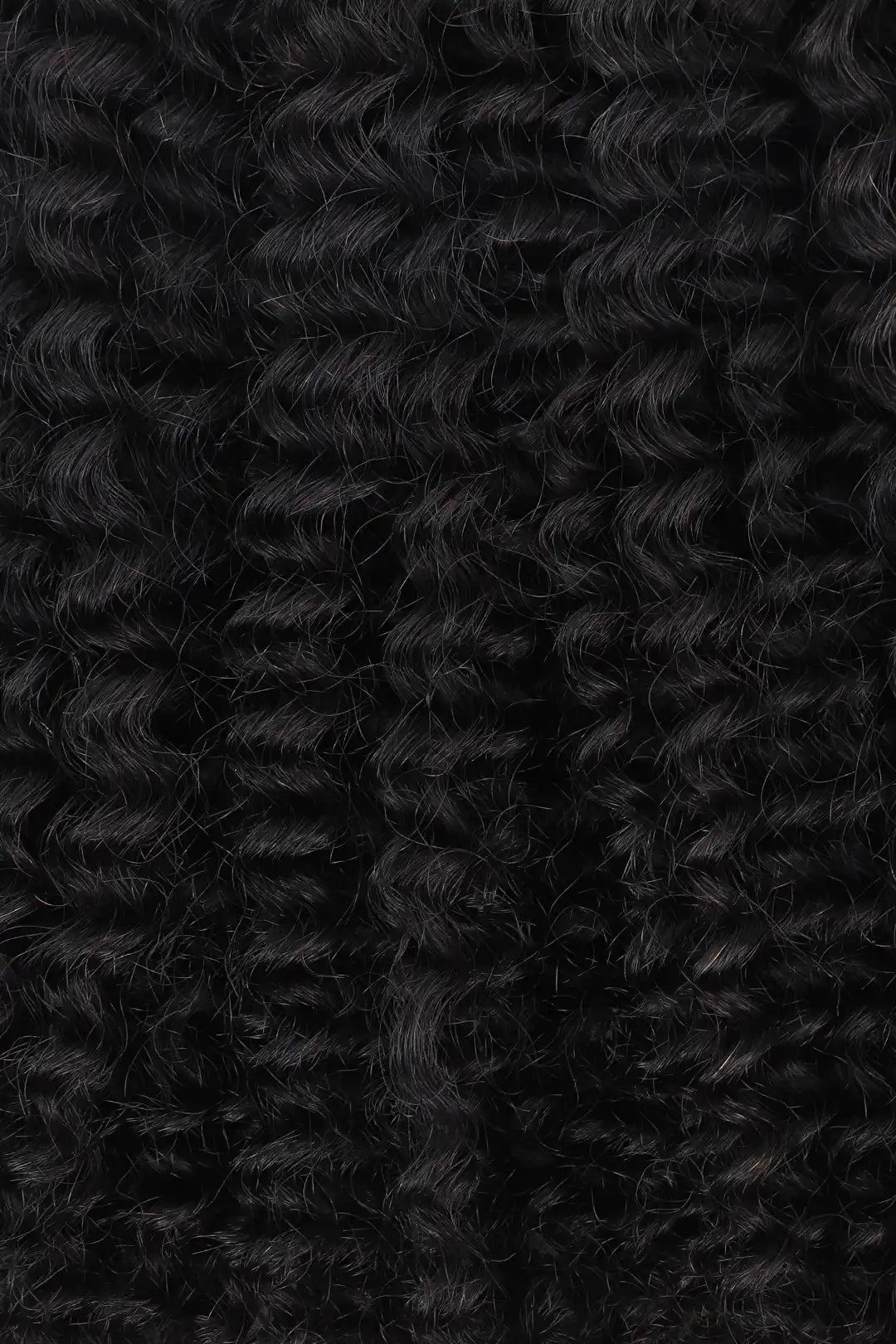 Curvature details of kinky curly bulk human hair for braiding natural black bu11