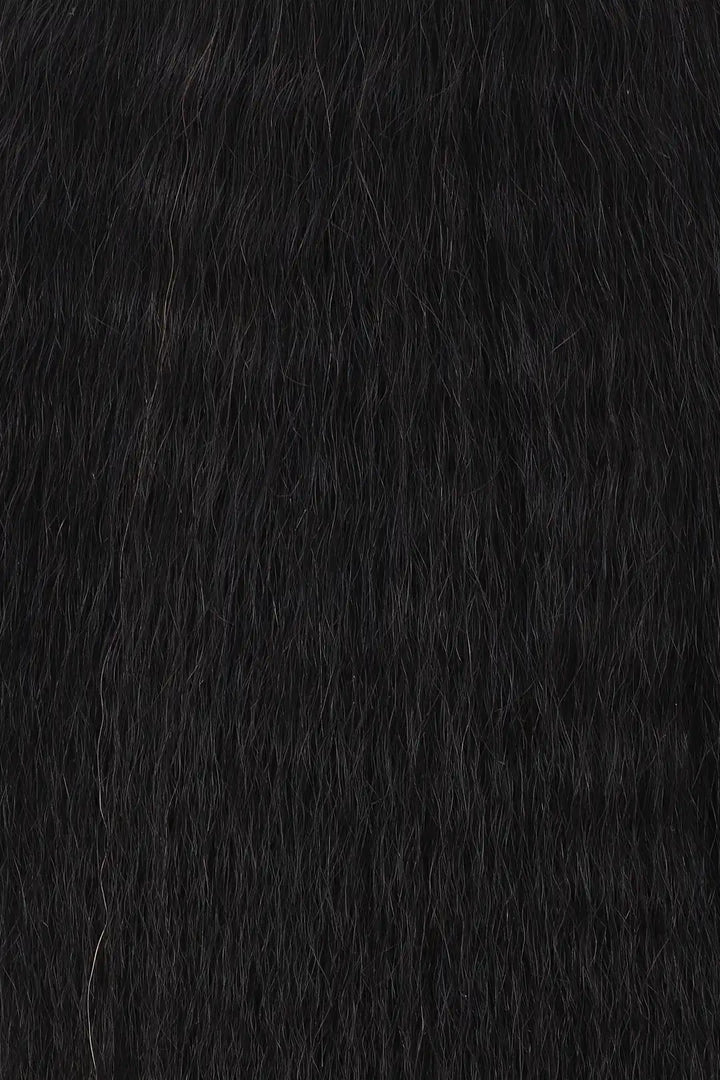 Curvature details of kinky straight bulk hair for braiding natural black bu10