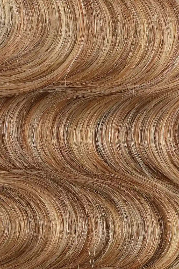 Curvature details of medium blonde bulk hair for braiding body wave bu50