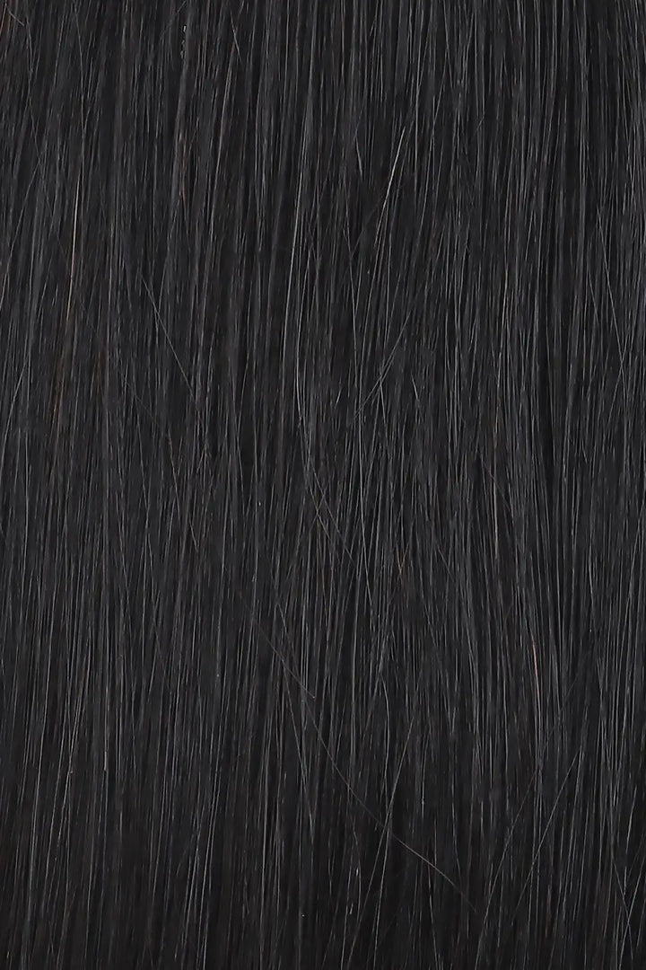Curvature details of straight bulk hair for braiding natural black bu09