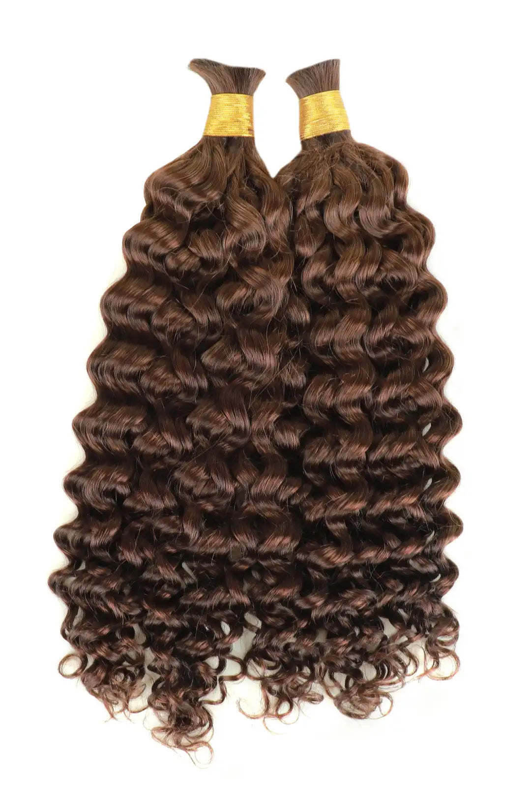 Dark Brown 4# Color Water Wave Bulk Human Hair For Braiding BU42 1