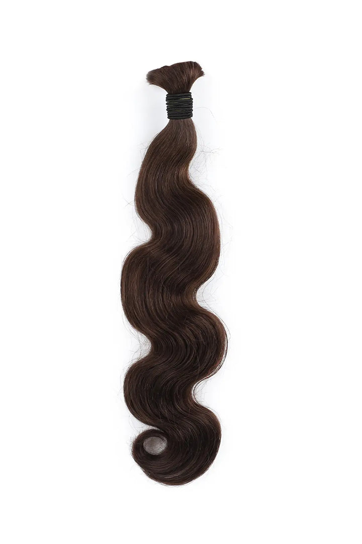 Dark Brown Bulk Hair For Braiding Body Wave BU51