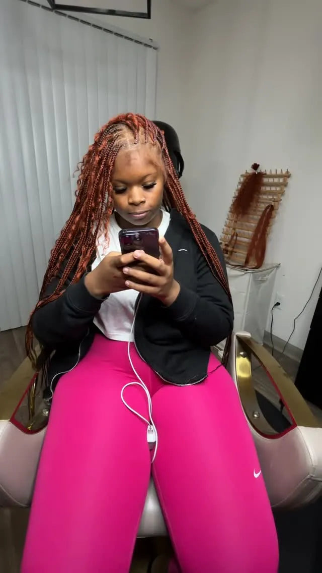 Kids half cornrow half curly hairstyle with styled edges, Stylist located in Smyrna, GA
