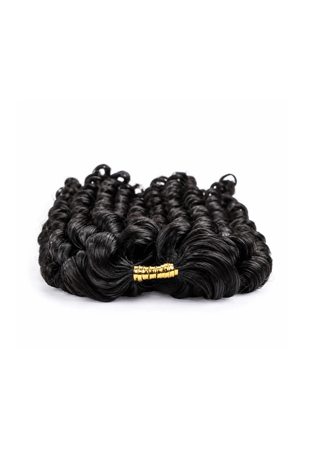 Double Drawn Feather Crochet Hair Extension Pixie Curly Human Hair