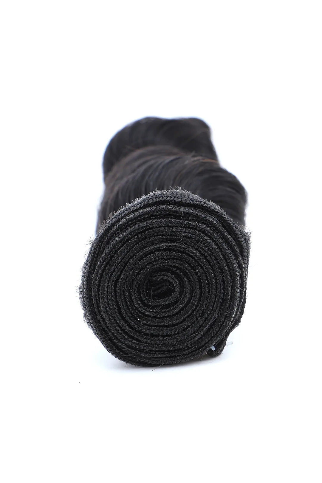 Detail of the ends of cambodia virgin hair bundles sew in extensions loose wave