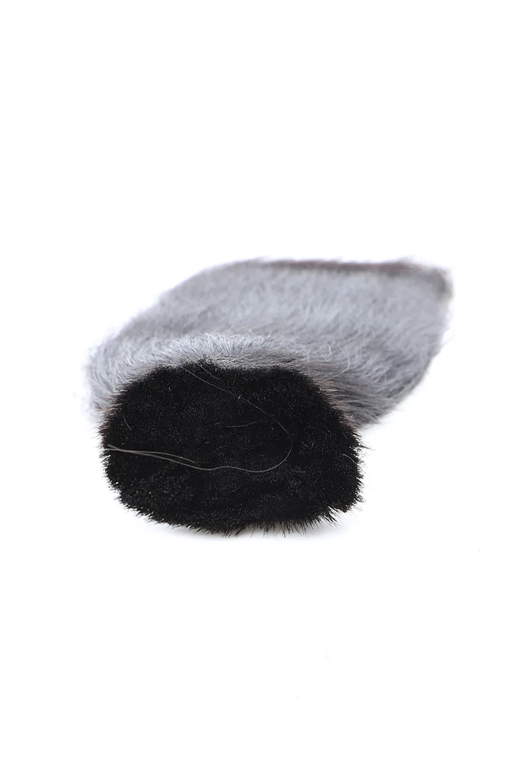 Detail of the ends of yaki bulk human hair for braiding natural black bu33