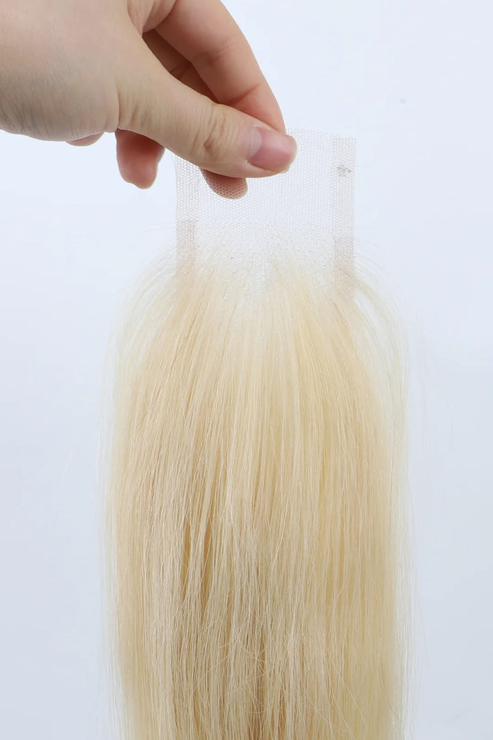 Details of 2x6 blonde 613 straight swiss lace closure #type_swiss-hd