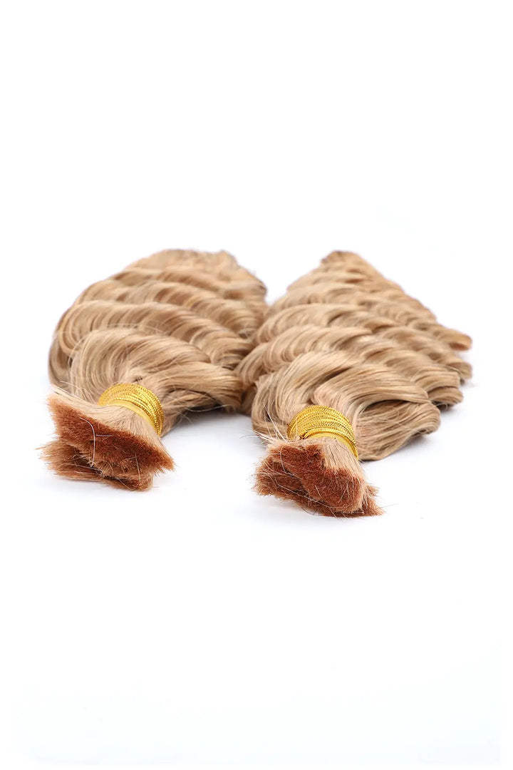 Double Drawn #27 Honey Blonde Bulk Hair Loose Wave BU65