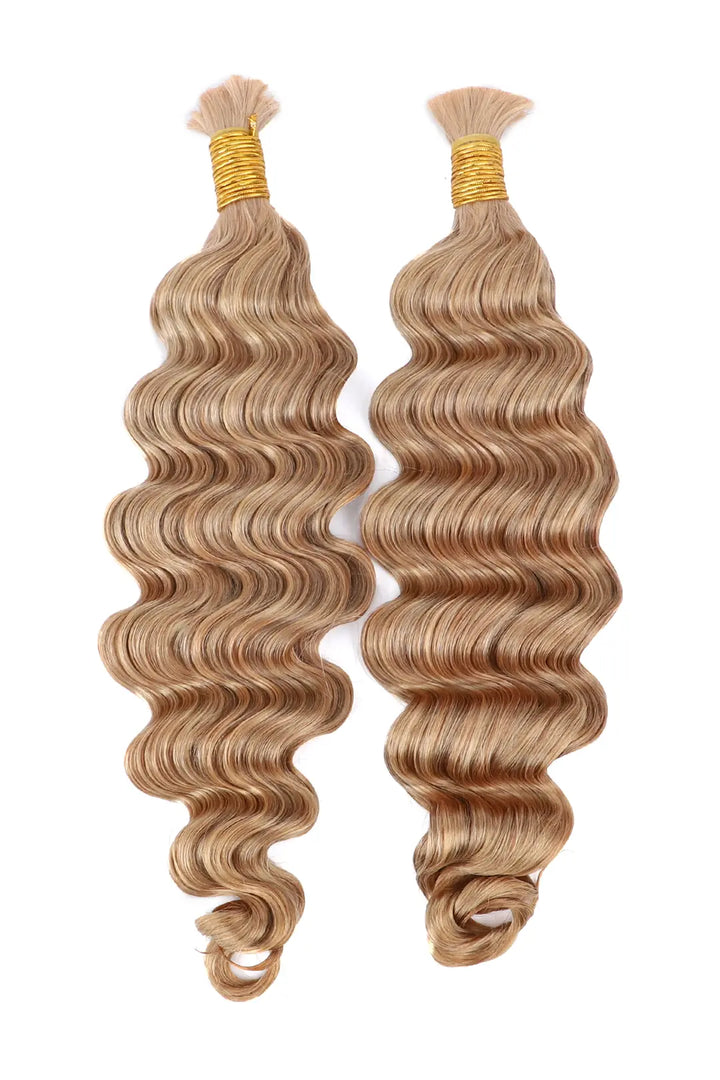 Double Drawn #27 Honey Blonde Bulk Hair Loose Wave BU65