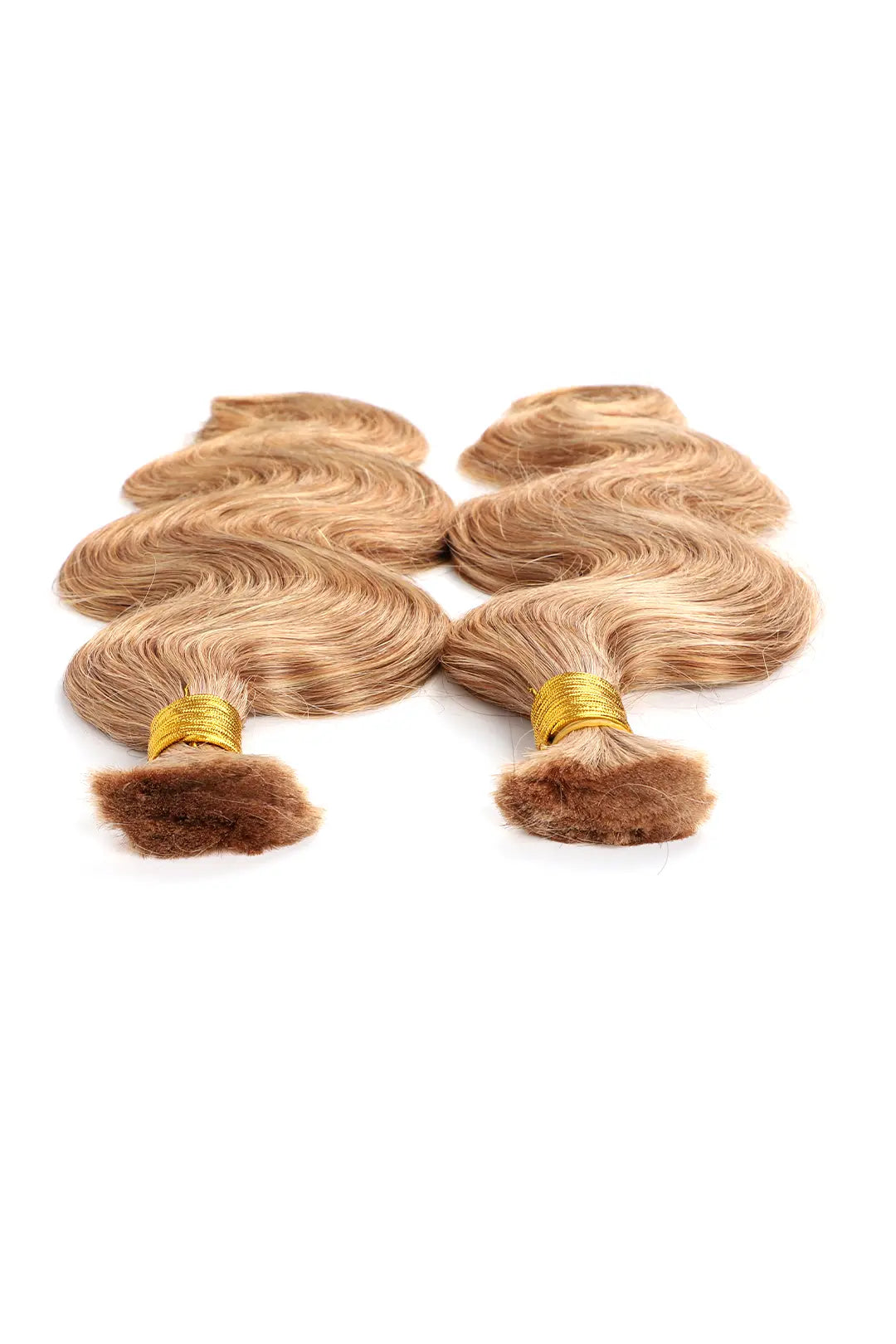 Double Drawn Body Wave Medium Blonde Bulk Hair BU58 1