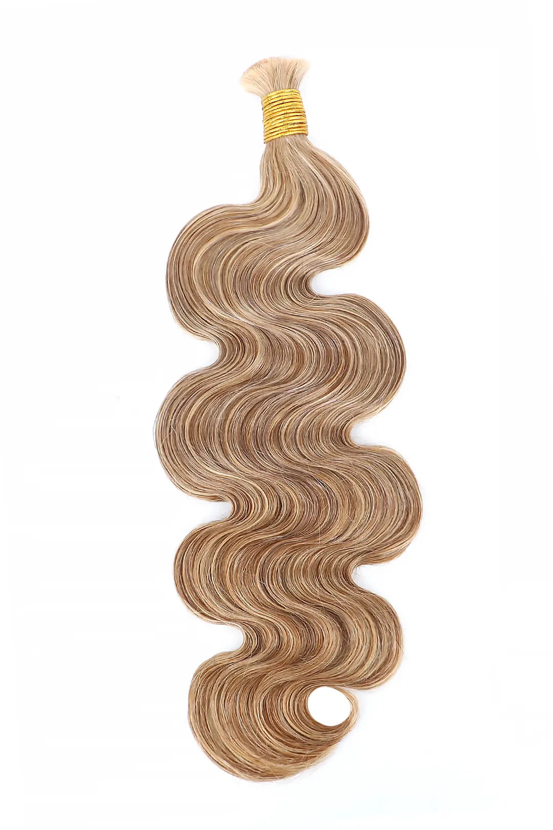 Double Drawn Body Wave Medium Blonde Bulk Hair BU58