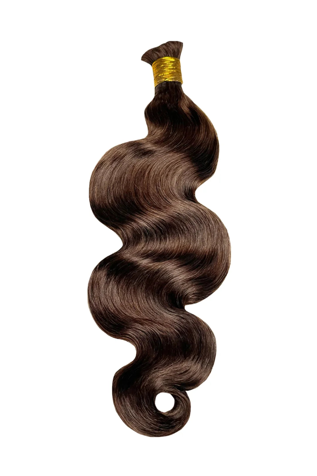 Code Bu59 Double Drawn Dark Brown Body Wave Bulk Hair For Braiding BU59