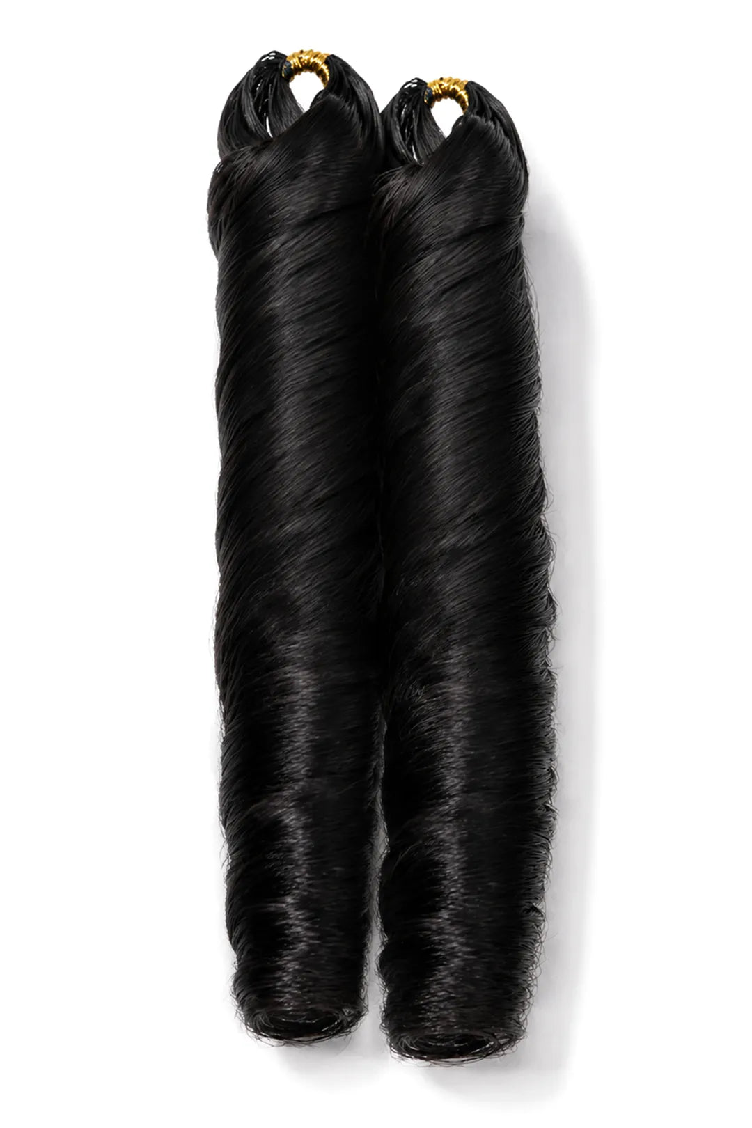 Double drawn feather crochet hair extension french curl human hair