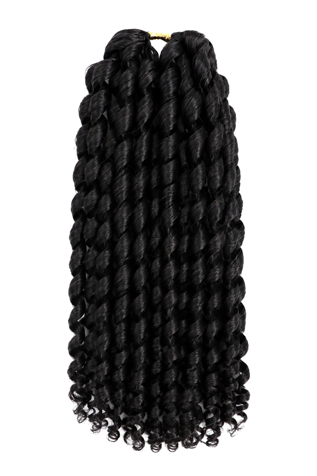Double Drawn Feather Crochet Hair Extension Pixie Curly Human Hair