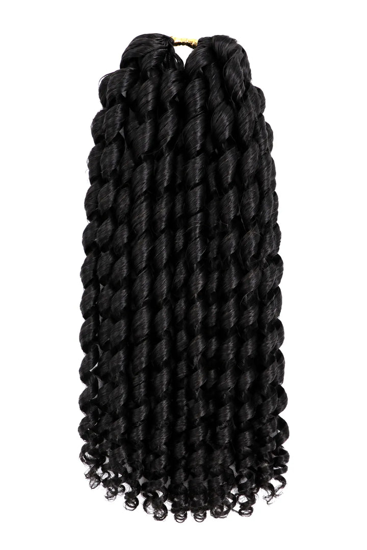 Double Drawn Feather Crochet Hair Extension Pixie Curly Human Hair