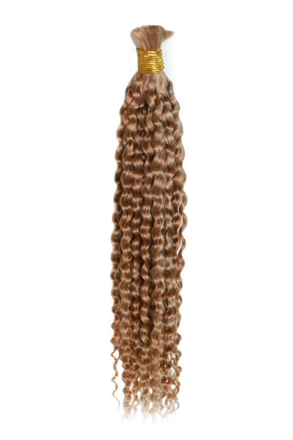 Dubbel Getrokken Gouden Bruin Kleur Watergolf Bulkhaar BU48