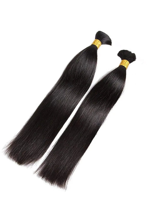 Cheveux raides en vrac pour tressage Noir naturel BU09