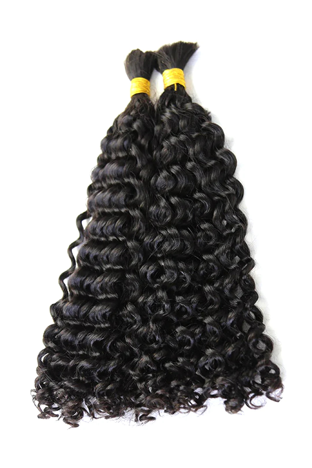 Cheveux en vrac ondulés à double tirage pour tressage noir naturel