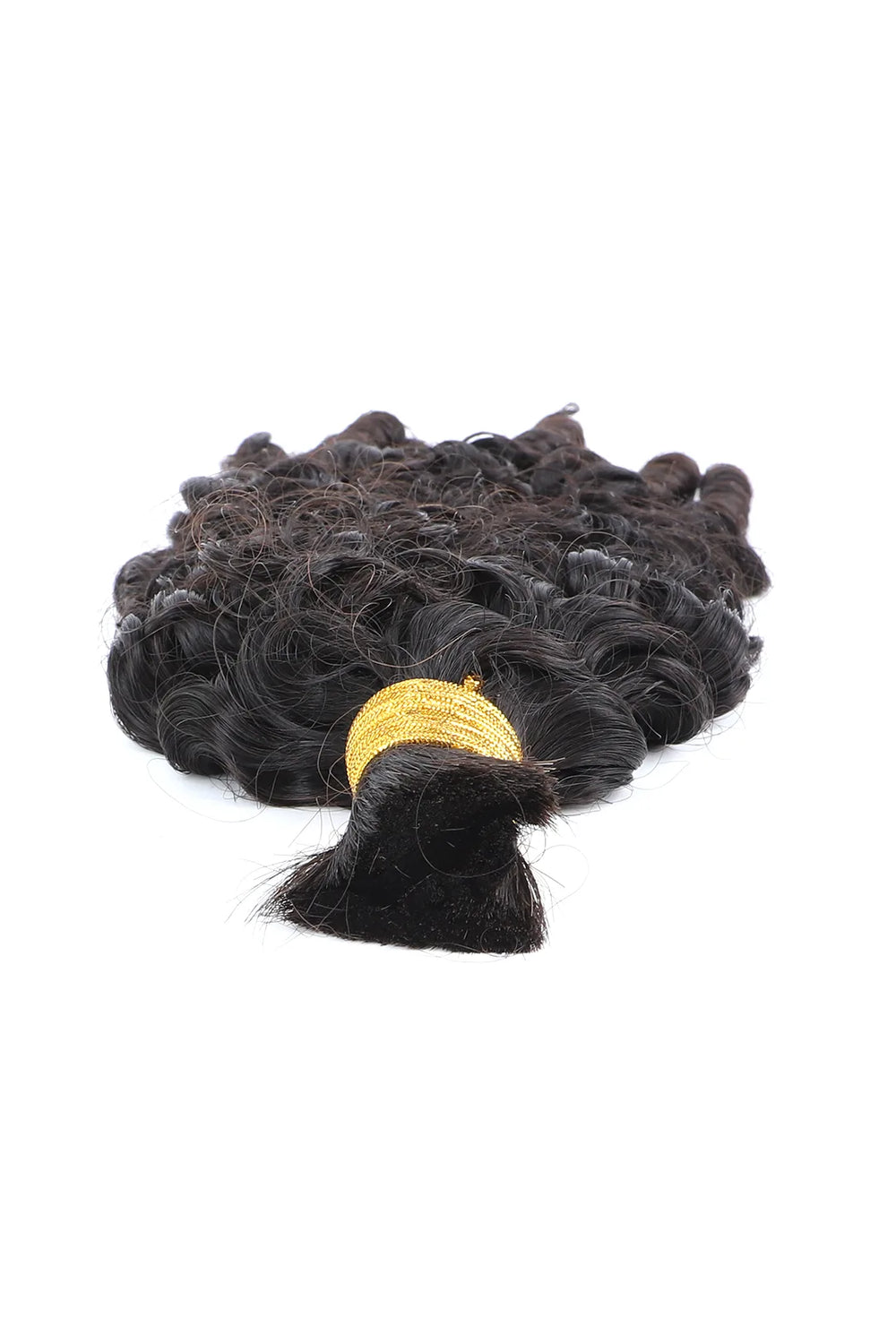 Double Drawn Water Wave with Spiral Curls Ends Bulk Hair BU67 1