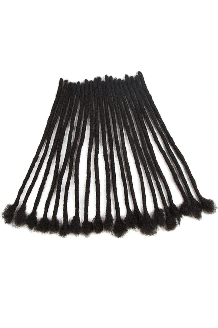 Dreadlock Hair Extensions Natural Black Human Hair 10 Strands