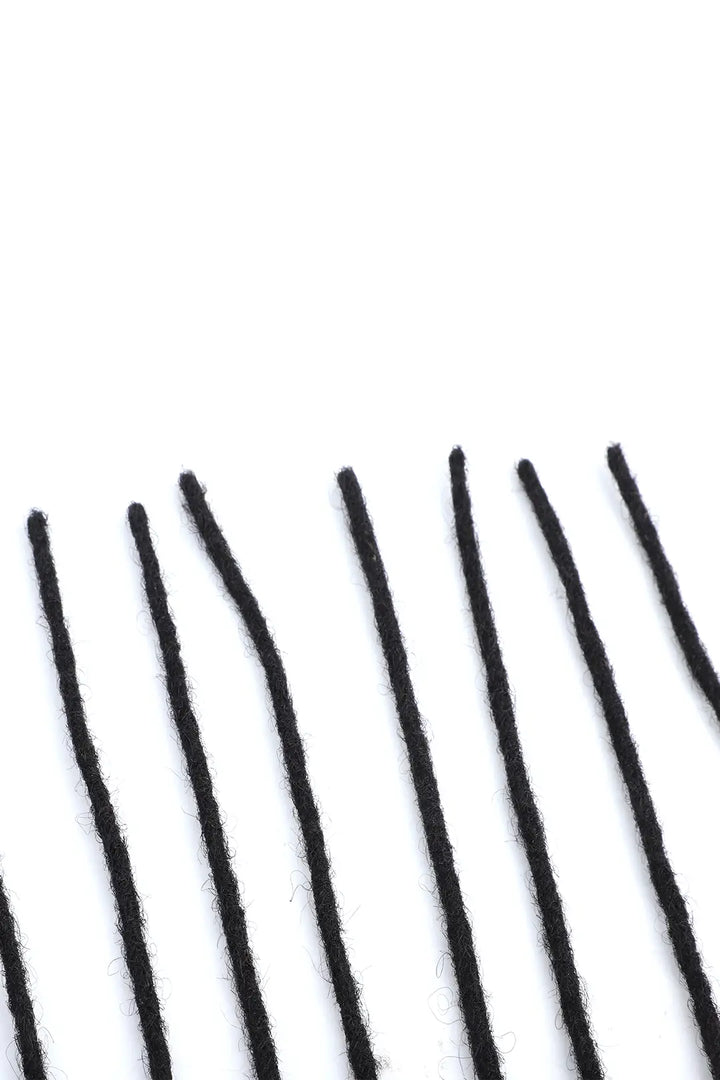 Dreadlock Hair Extensions Natural Black Human Hair 10 Strands