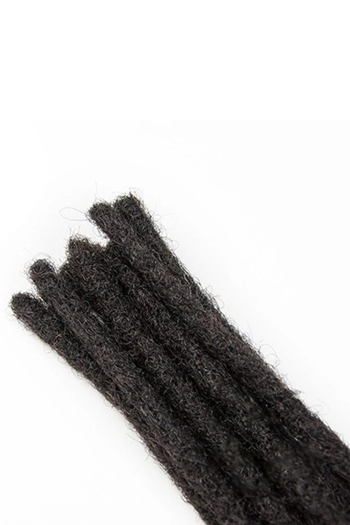 Extensions de cheveux Dreadlock cheveux humains noirs naturels 10 brins