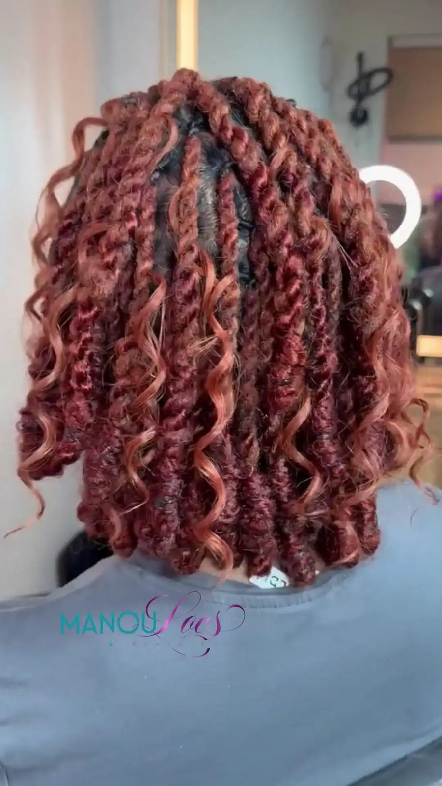Short two strand twist loc style, hairstylist in Atlanta, GA