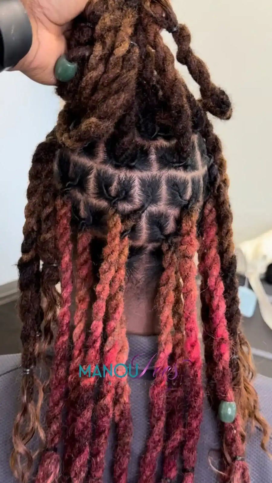Kids two strand twist style with clean parting, hairstylist in Atlanta, GA