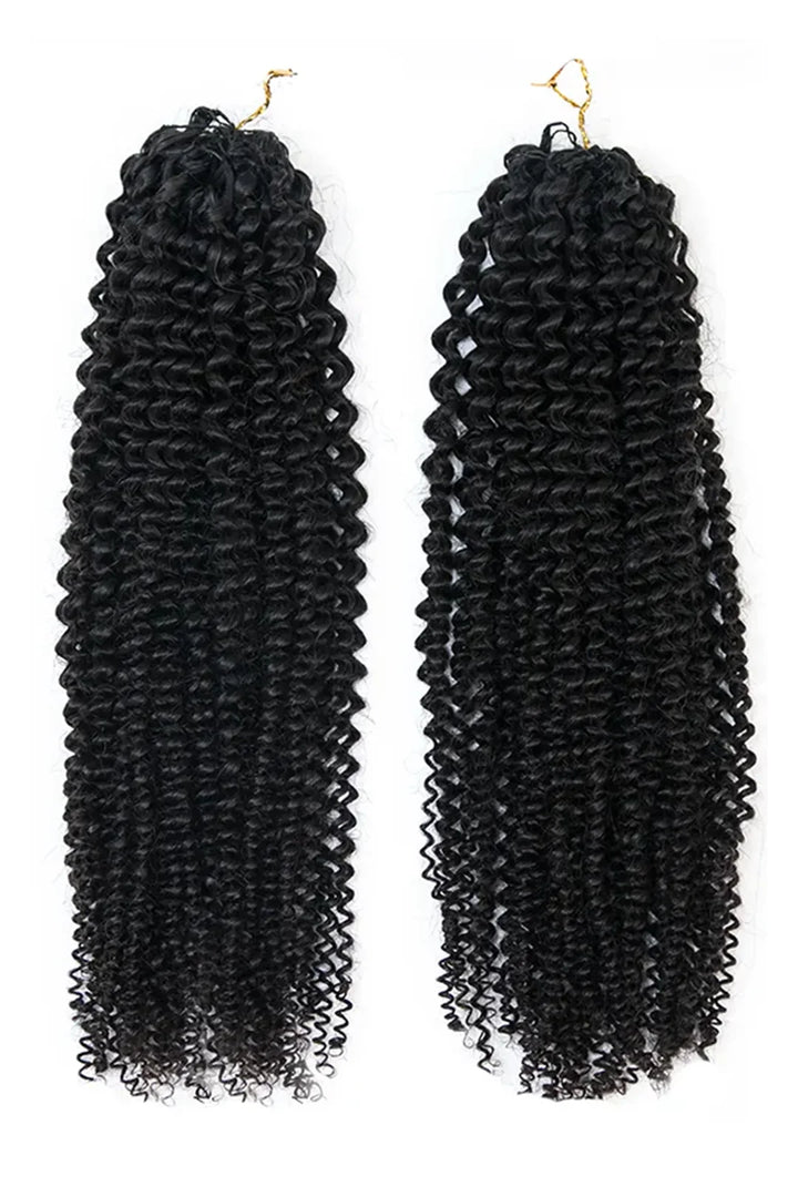 Feather Crochet Hair Extension Afro Kinky Curly Human Hair Double-Strand 5