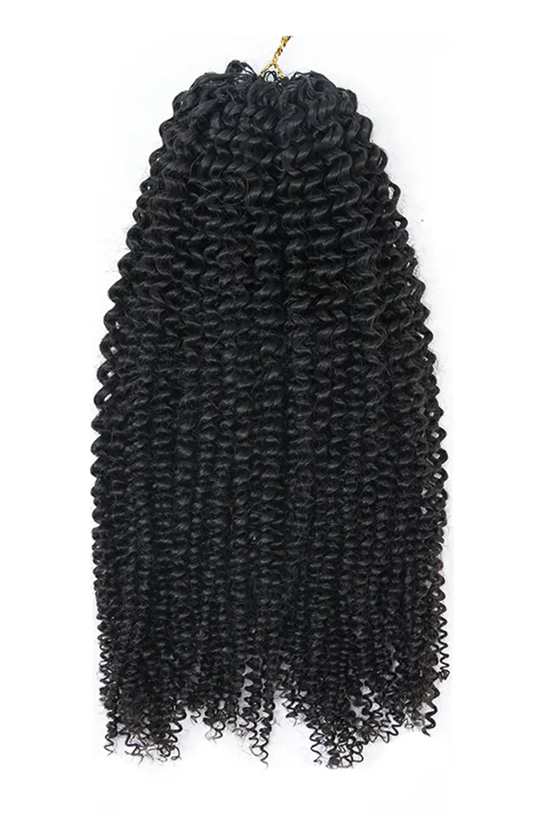 Feather Crochet Hair Extension Afro Kinky Curly Human Hair Double-Stra
