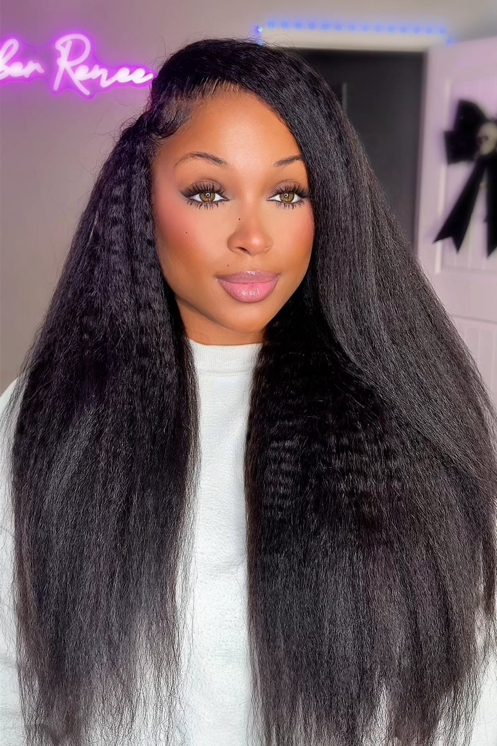 Feather crochet hair extension kinky straight human hair fe29 60g balck woman